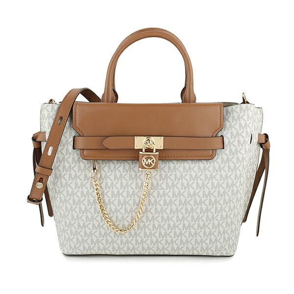 新品 マイケルコース MICHAEL KORS ハンドバッグ ラージ ロゴ ベルト  