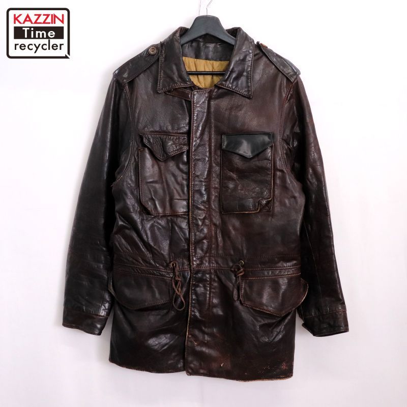 70s vintage M-51タイプ レザージャケット メンズ Mサイズ相当 - メルカリ