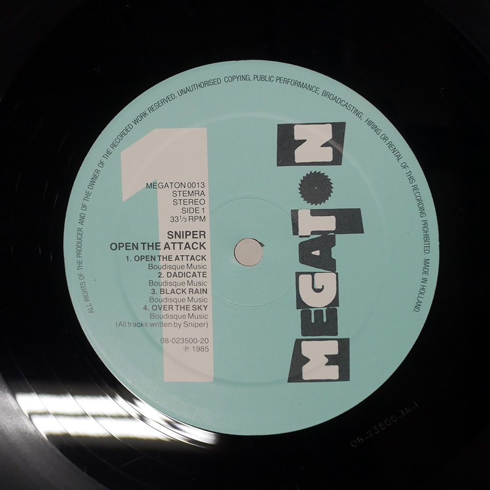 オランダ盤 SNIPER/OPEN THE ATTACK/MEGATON MEGATON0013 LP