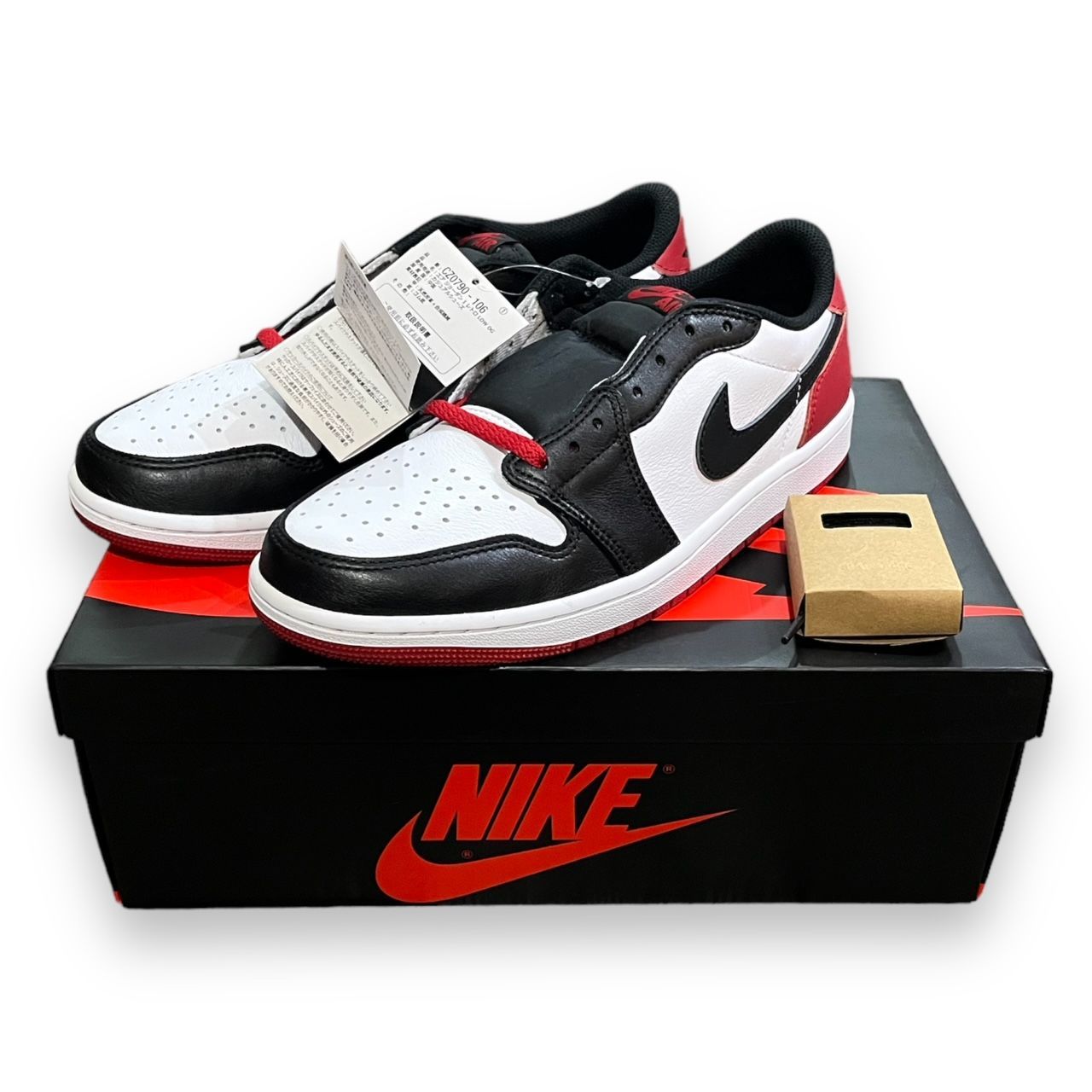 新品 国内正規 Nike Air Jordan 1 Retro Low OG Black Toe つま黒 