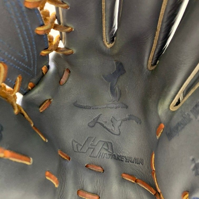 中古品 ハタケヤマ HATAKEYAMA 硬式 外野手用グローブ V-97HB 袋付き