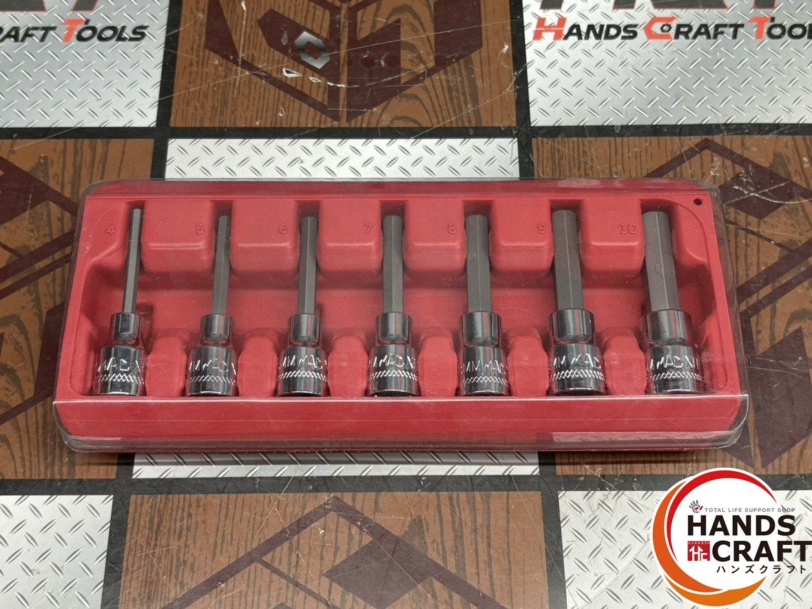 〇マックツールズ MACTOOLS SXMA7PT ドライブメトリックヘックスドライバーセット ソケット