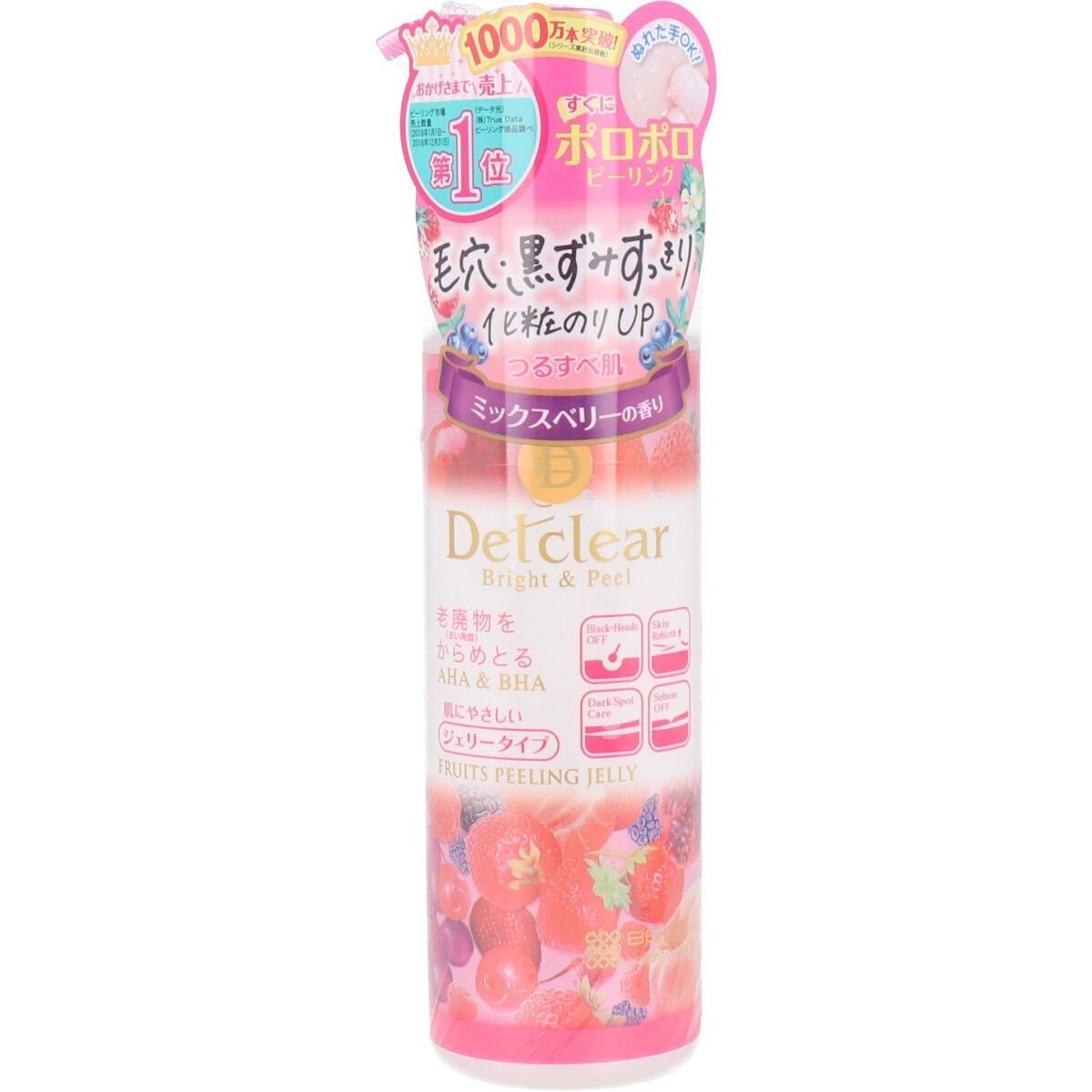 6セット DETクリア ブライト-ピール ピーリングジェリー ミックスベリーの香り 180mL
