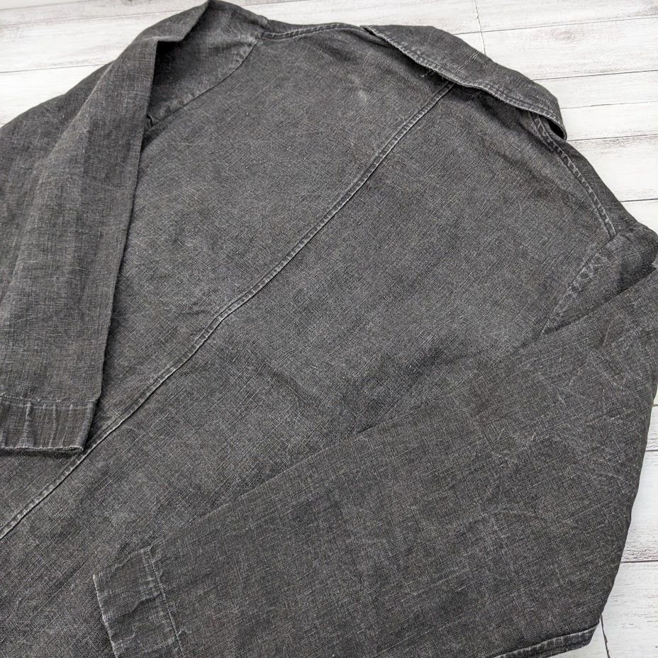 OLD JOE & CO. THREE POCKET ATERIER JACKET オールドジョー リネンジャケット カバーオール 171JK09  ブラック サイズ36 - メルカリ