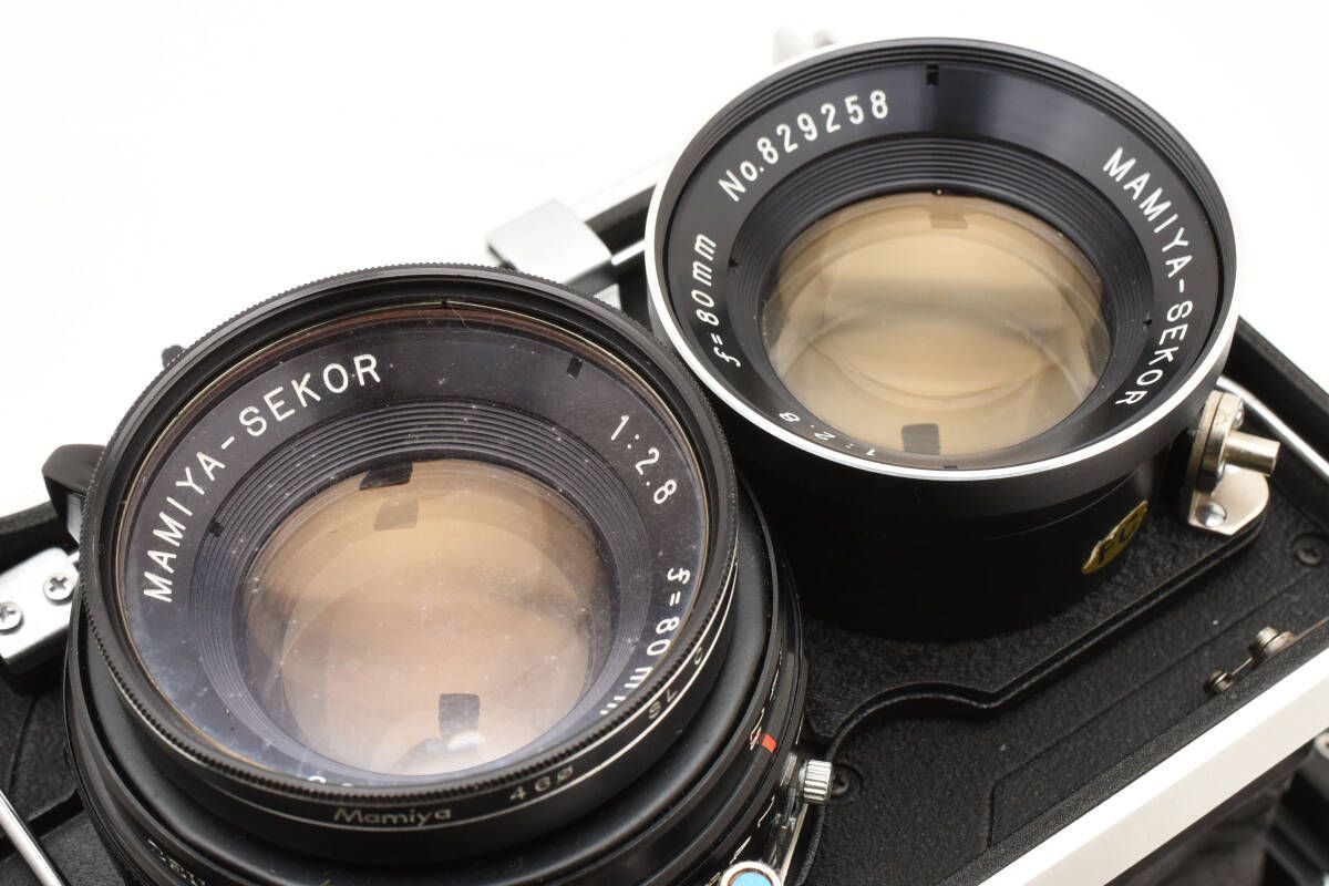 ☆マミヤ MAMIYA C220 PROFESSIONAL SEKOR 80mm F2.8 ブルードット