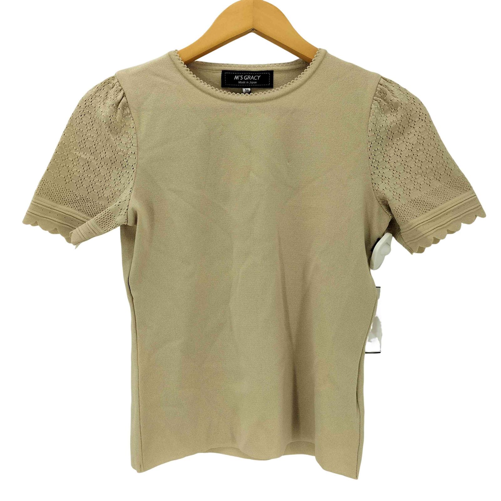M'S GRACY 半袖ニット 2026新品未使用　38 エムズグレイシー Ms GRACY 半袖ニットTシャツ レディース JPN：38