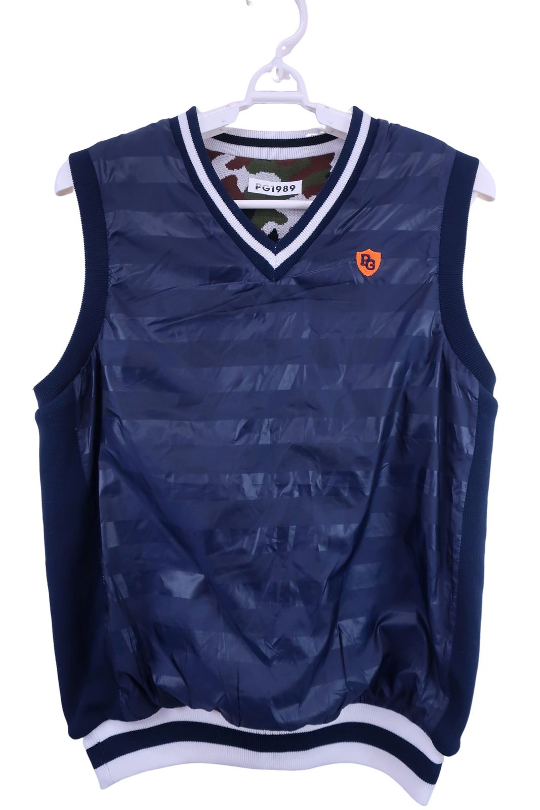 PEARLY GATES(パーリーゲイツ) リバーシブルナイロンベスト ネイビー