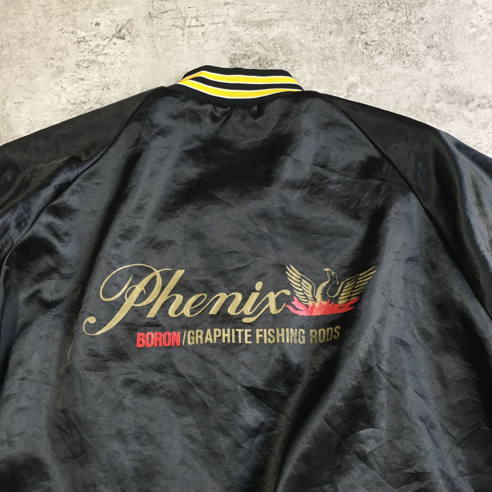 80s USA製 Phenix ” BORON RODS ” Nylon Stadium Jacket 80s USA製 Phenix ” BORON RODS ” Nylon Stadium Jacket