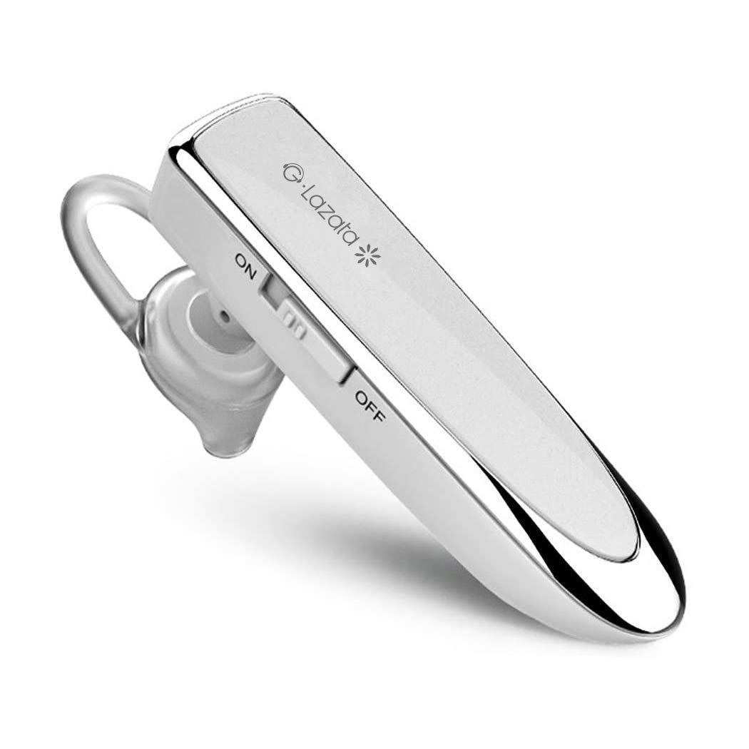 Glazata 日本語音声ヘッドセット Bluetooth 5.1片耳イヤホン Qualcomm社製スマートチップ3020搭載、長持ち20時間通話可能，マイク内蔵 ハンズフリー通話，日本技適マーク取得品，Scms-t，ガラケー、iO