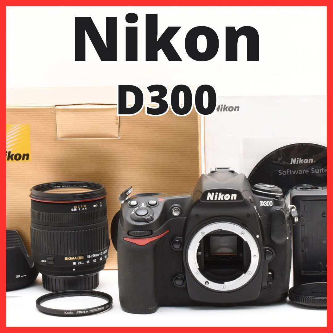 F09 6608A ニコン Nikon D300 ボディ 18-200mm レンズセット 元 き