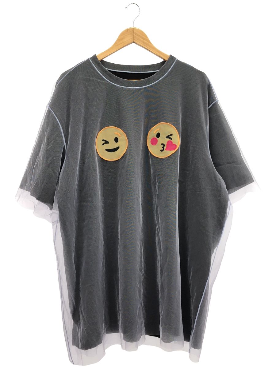 VIKTOR&ROLF - VIKTOR&ROLF (ヴィクターアンドロルフ) Emoji Tulle And Jersey Layered T-shirt レディース ブラック M VIKTOR&ROLF (ヴィクターアンドロルフ) Emoji Tulle And Jersey