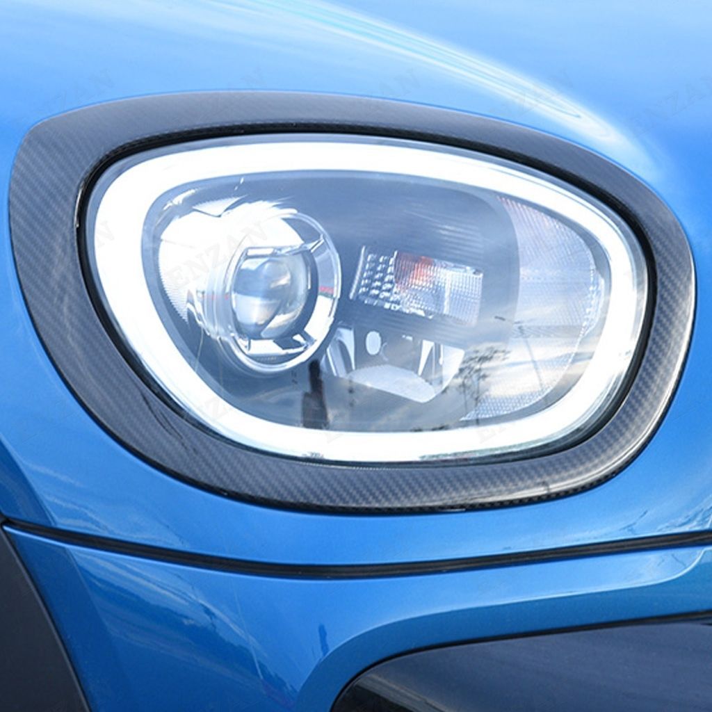 ドライカーボン製 2014～2020年式 MINIミニ F60 ヘッドライトカバー 2枚セット