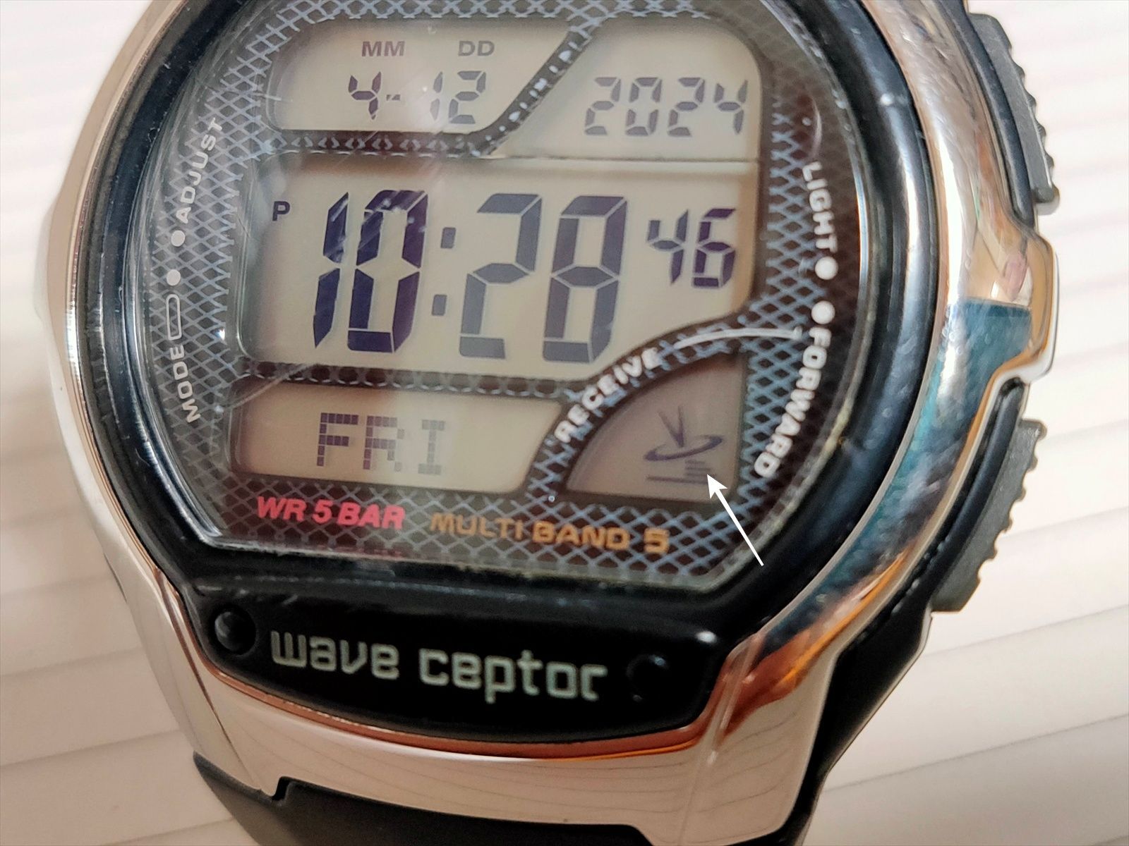 カシオ CASIO 電波腕時計 wave ceptor WV-58J 稼働品 (949-1) - メルカリ