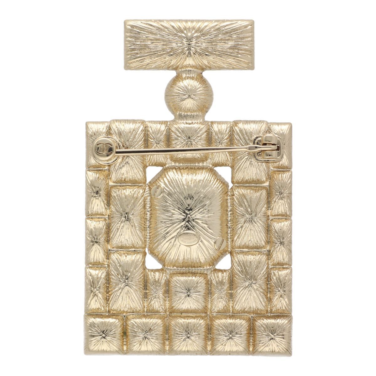 中古】 CHANEL シャネル ブローチ A23K 香水ボトル モチーフ ブローチ