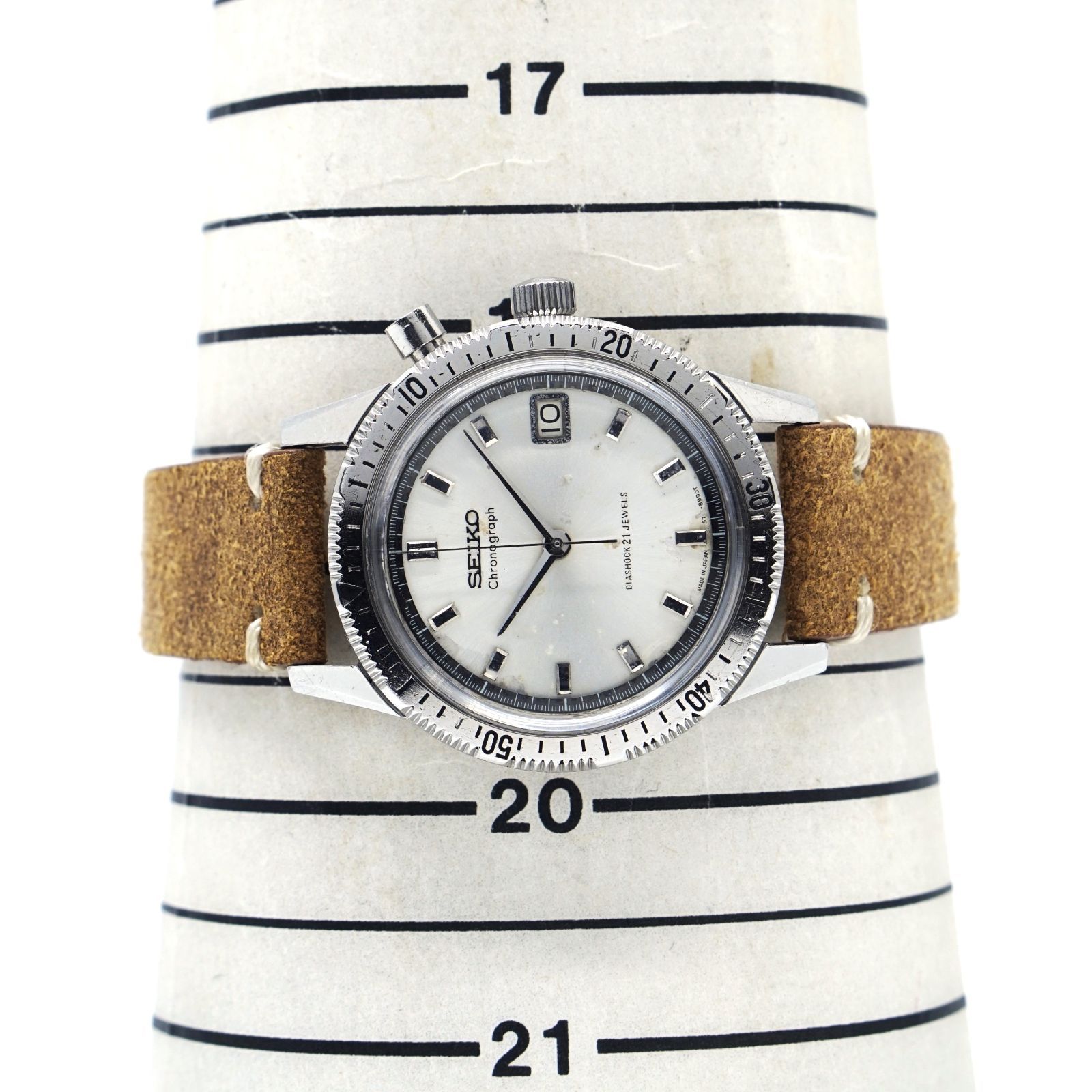 1964年製】SEIKO セイコー ワンプッシュクロノグラフ 5717-8990 OH済み 