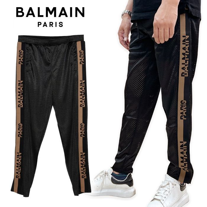 BALMAIN バルマン メンズ スウェット ブラック 黒 8294 ジョガーパンツ ...