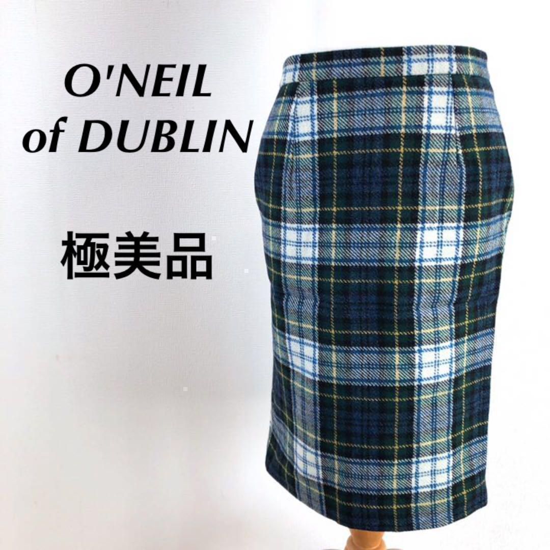 O NEIL オニールオブダブリン スカート チェック柄 グリーン