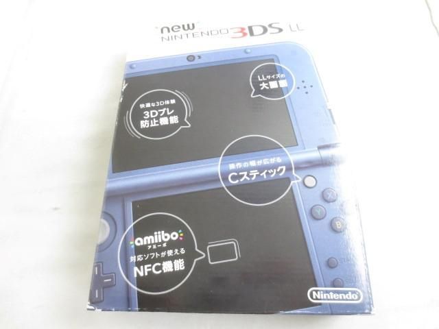 中古品 ゲーム Newニンテンドー3DS LL 本体 RED-001 メタリックブルー 