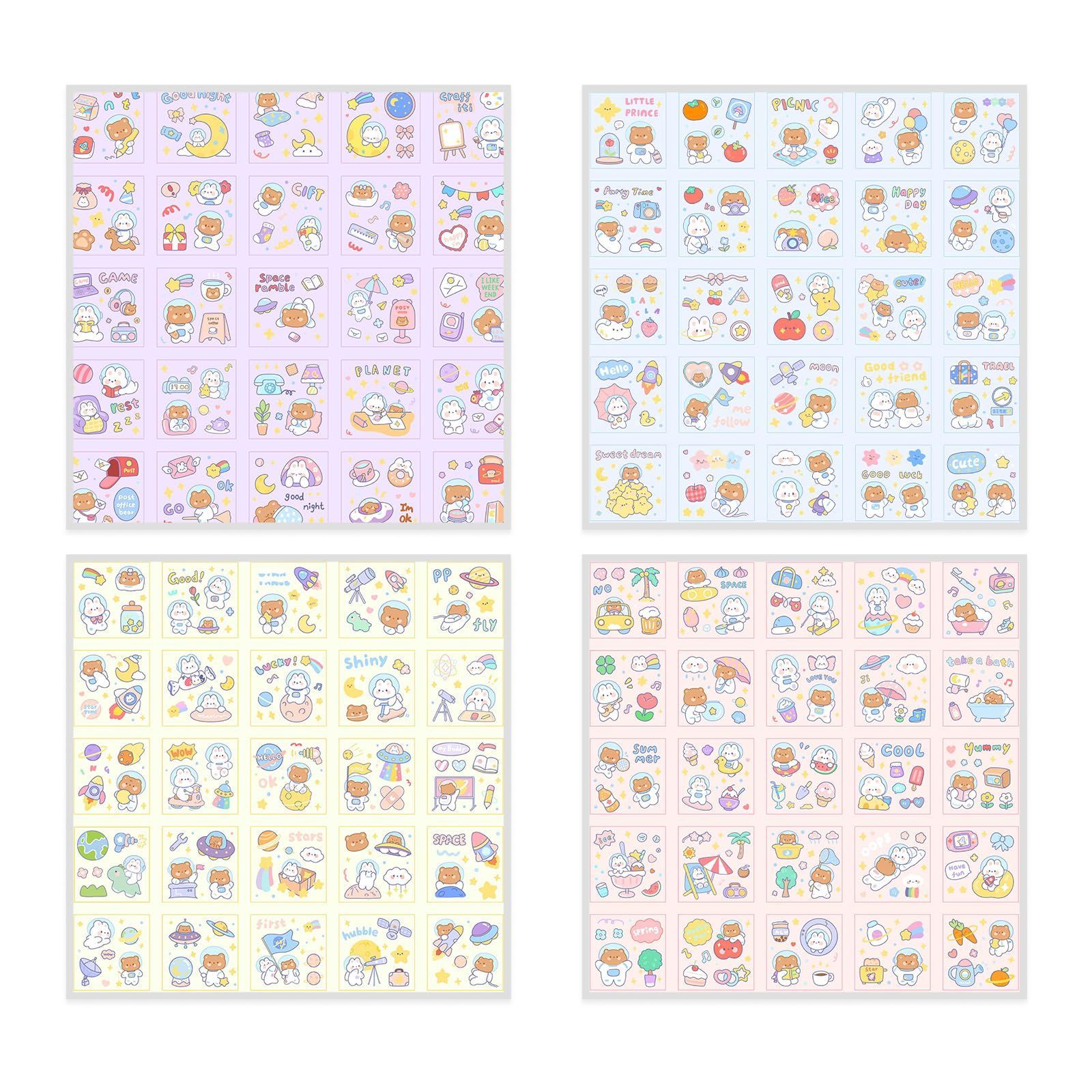 コラージュ シール ステッカー 大量まとめボックス ⑦ ラベル