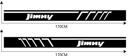 送料無料 スズキ ジムニー JB64/JB74 用 サイドデカール ドアステッカー カーステッカー サイドスカート ライン 改装用ラッピングCYB452週末セール