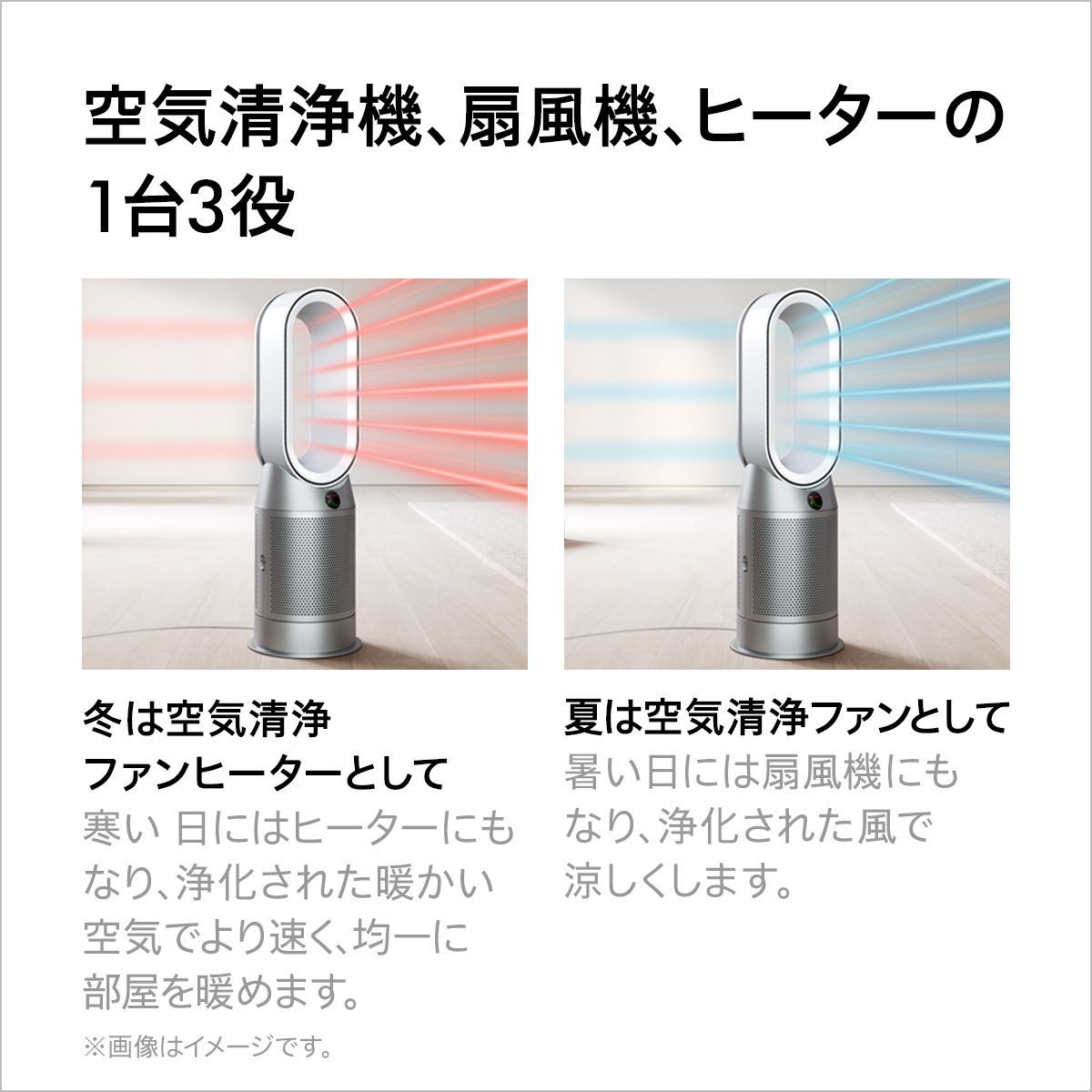 新品未開封】Dyson ダイソン ピュリファイヤー ホットアンドクール 空気清浄ファンヒーター 空気清浄機 扇風機 暖房 [HP07WS]  ホワイト/シルバー 【花粉対策製品】 ダイソン Dyson Purifier Hot+Cool HP07 WS - メルカリ