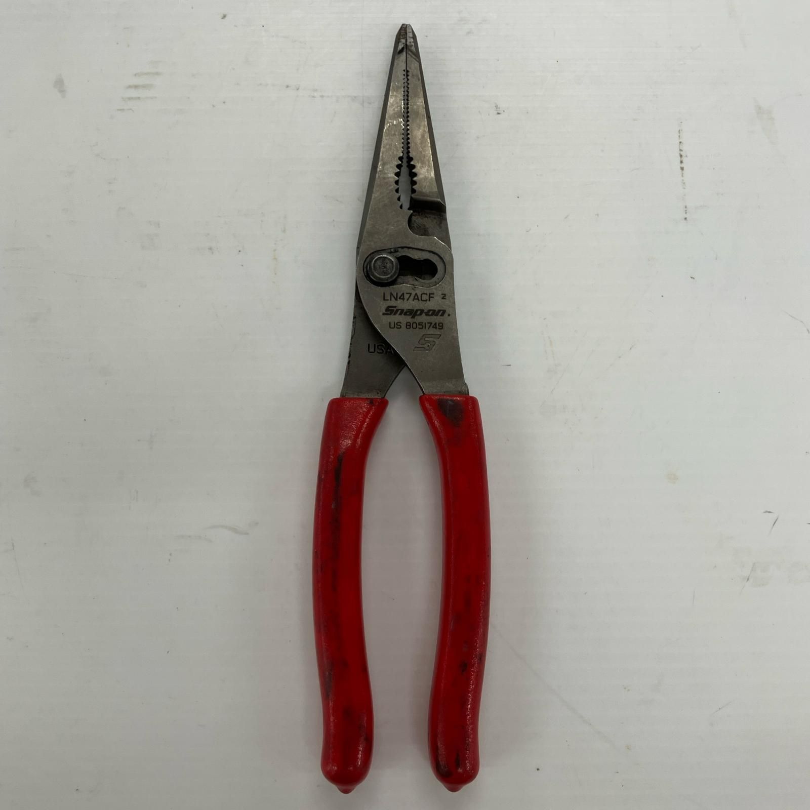 Snap-on スナップオン ハンドツール ロングノーズスリップジョイントプライヤー LN47ACF
