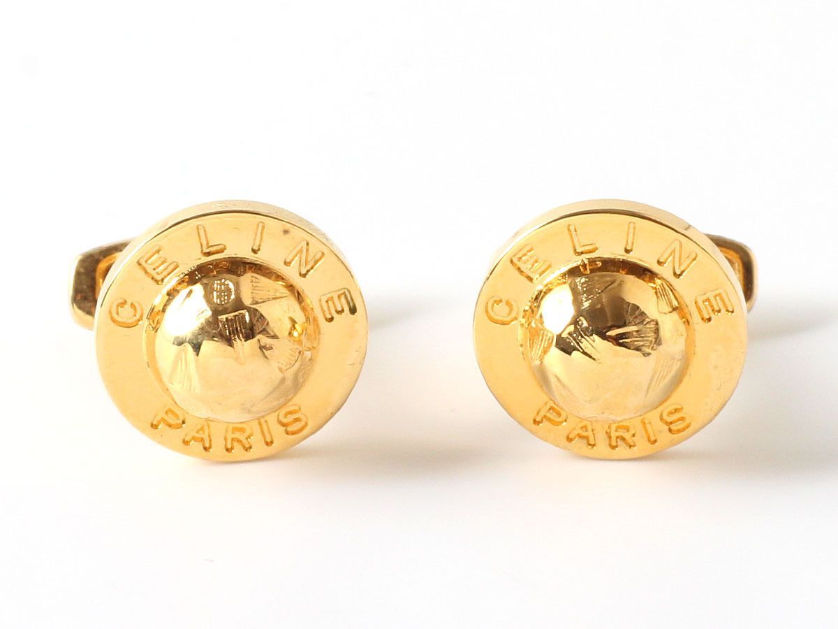 M25168 CELINE セリーヌ スターボール カフスボタン ヴィンテージ カフリンクス アクセサリー ゴールド イタリア製