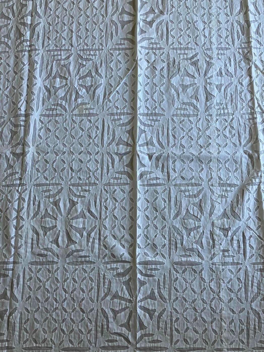 カットワーク　ハンドメイド　マルチカバー　コットン１００％　オーガンジ　#B1 カットワーク ハンドメイド マルチカバー コットン100