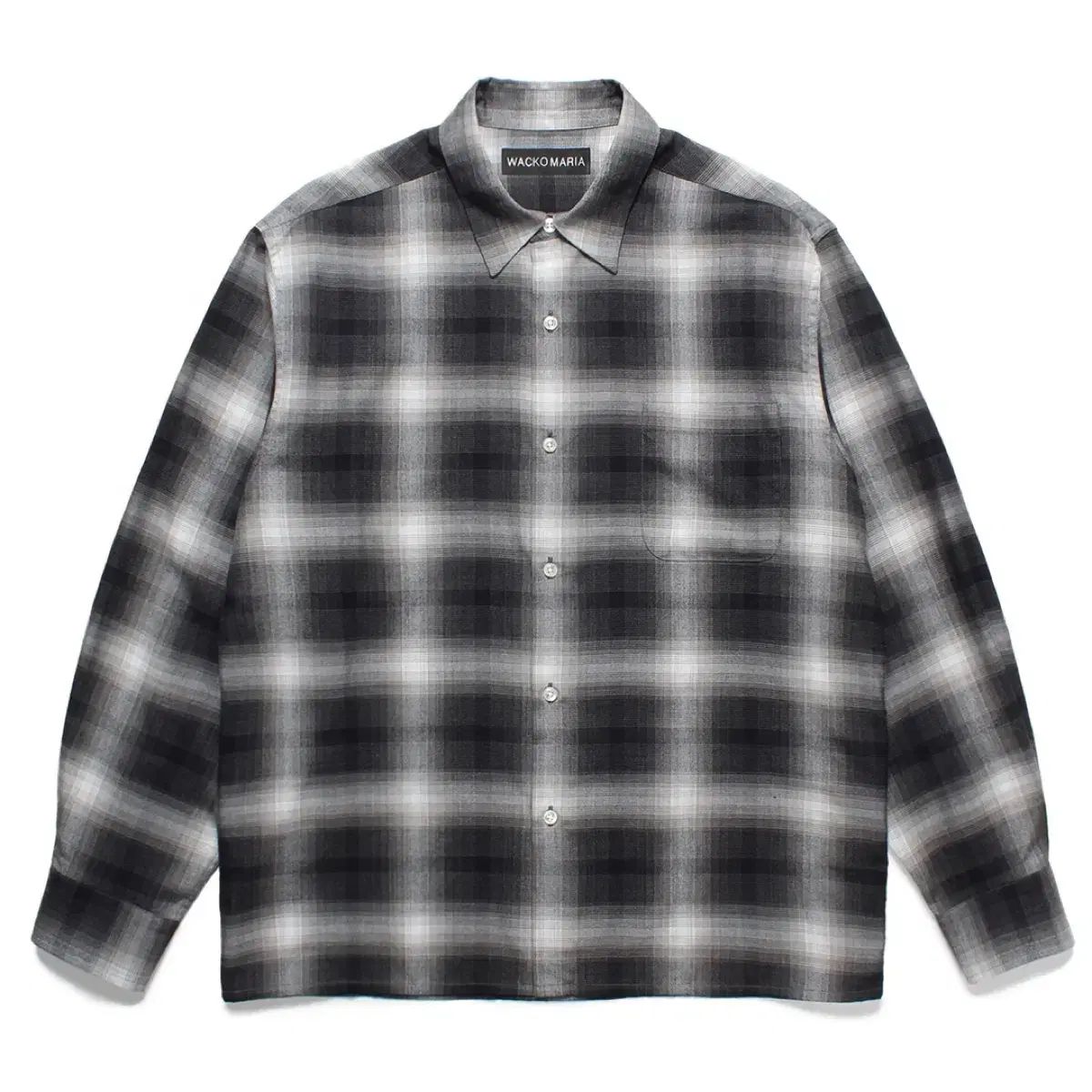 M WACKO MARIA ワコマリア 25ss チェック レギュラー シャツ オンブル シャツ