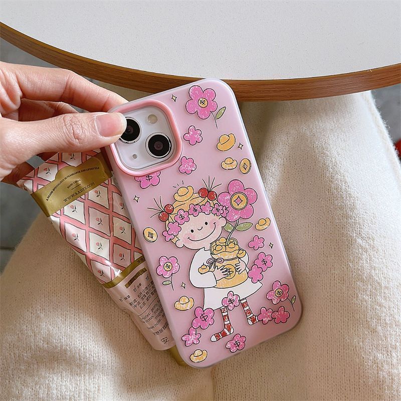 cocoちゃん iPhone16ケース iphoneケース ストラップ付き ハード