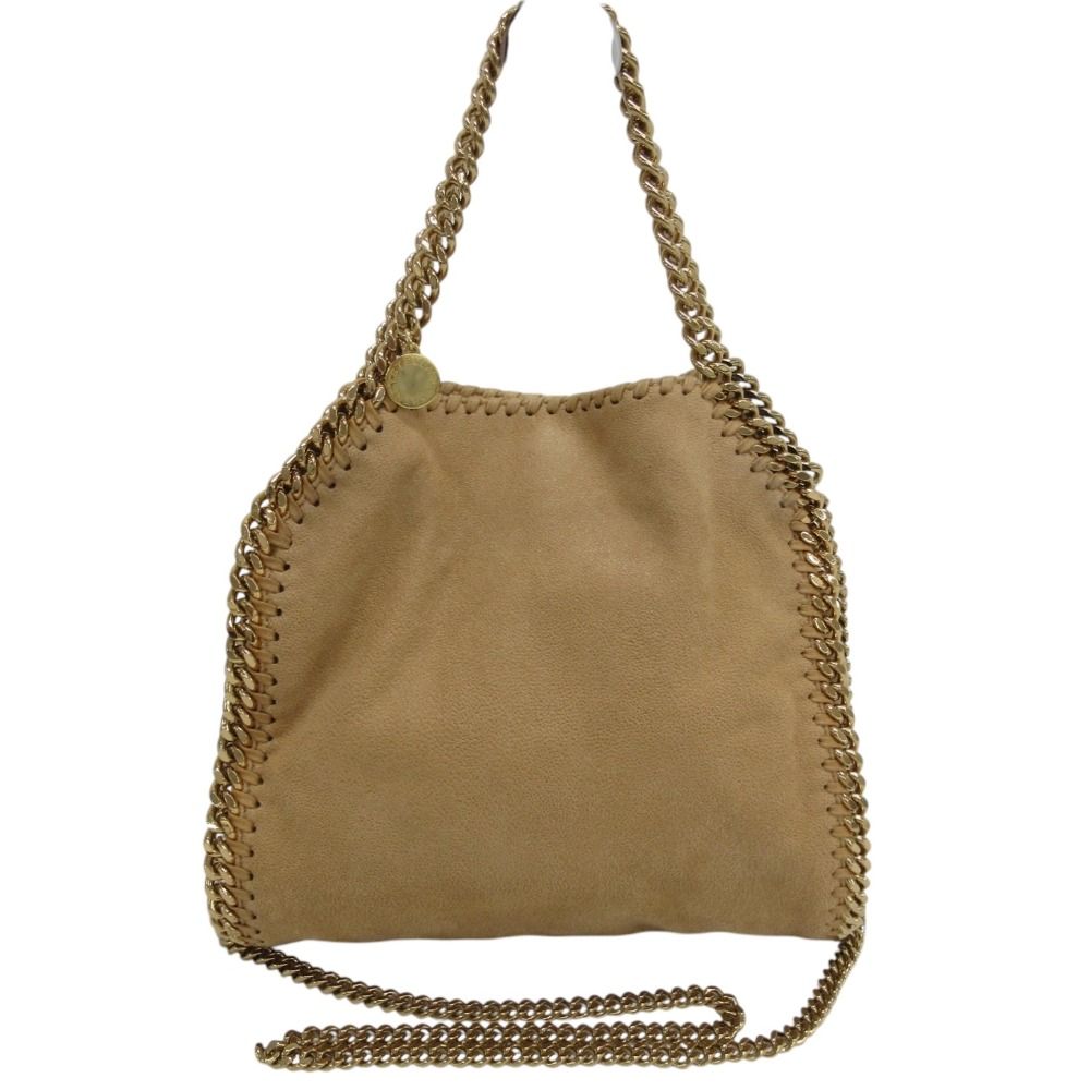 Stella McCartney ステラマッカートニー ファラベラ 2way チェーン ミニトートバッグ ショルダーバッグ キャメル レディース 古着