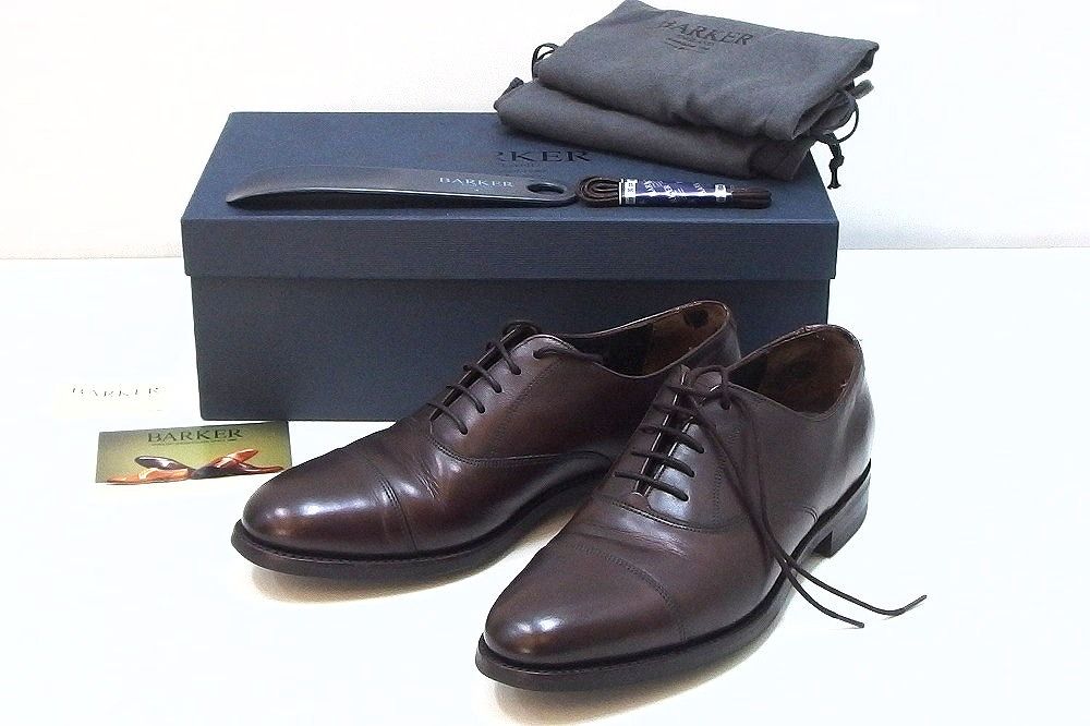 【209799】 BARKER　アニバーサリーコレクション  CAP OXFORD メンズ  ・US7 4610DW12 ウォールナットカーフ