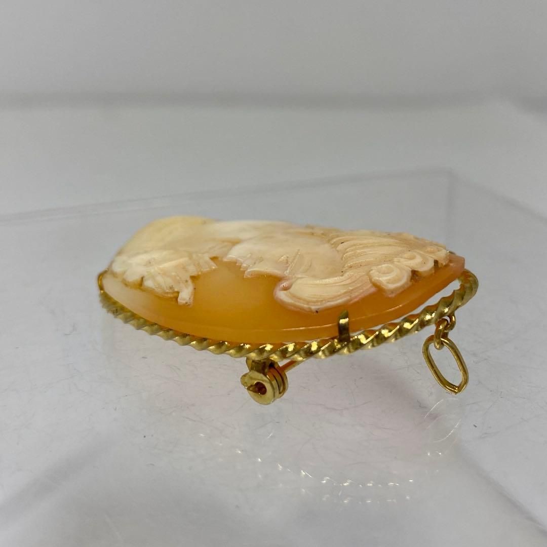 本カメオ 上金金具ブローチ 8.6g 東さ6-0830ア㉖ NEXPOTALLINN_EU