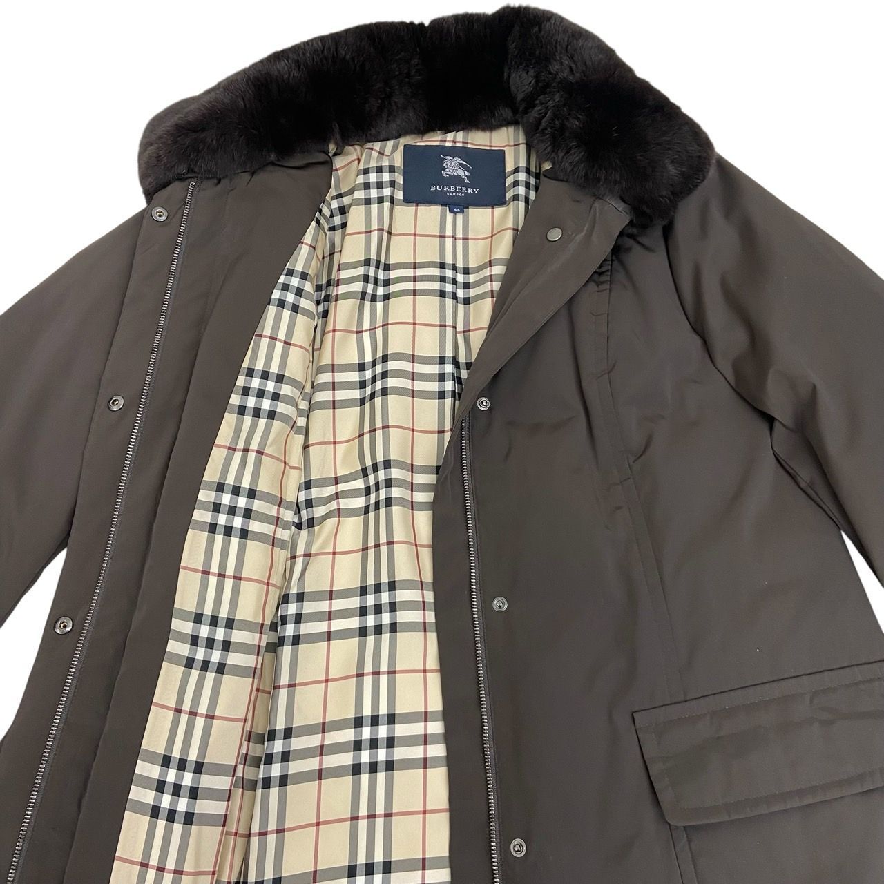 BURBERRY LONDON バーバリーロンドン ダウンコート ブラウン