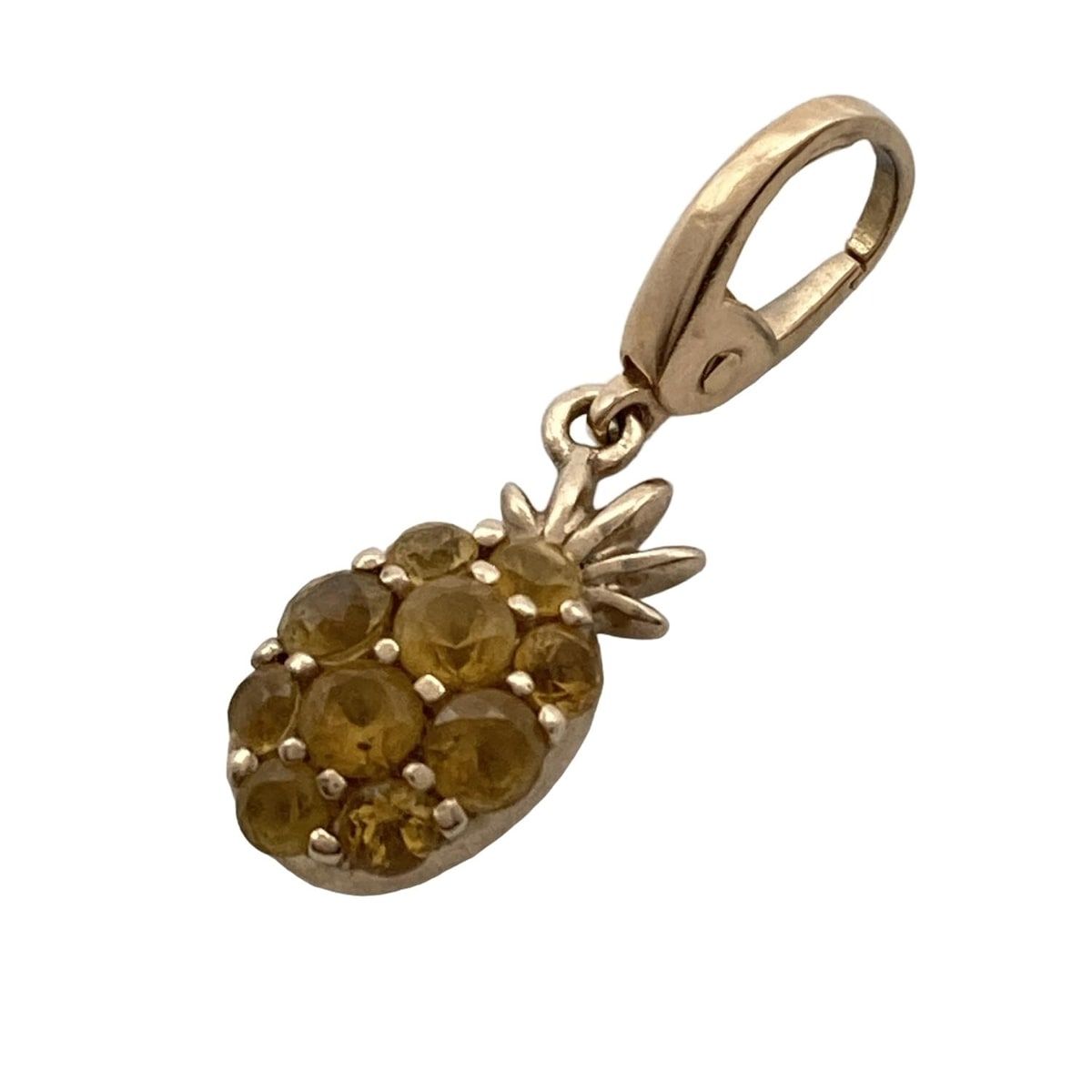 ポンテヴェキオ K18×シトリン 蜂ペンダントトップ ポンテヴェキオ K18