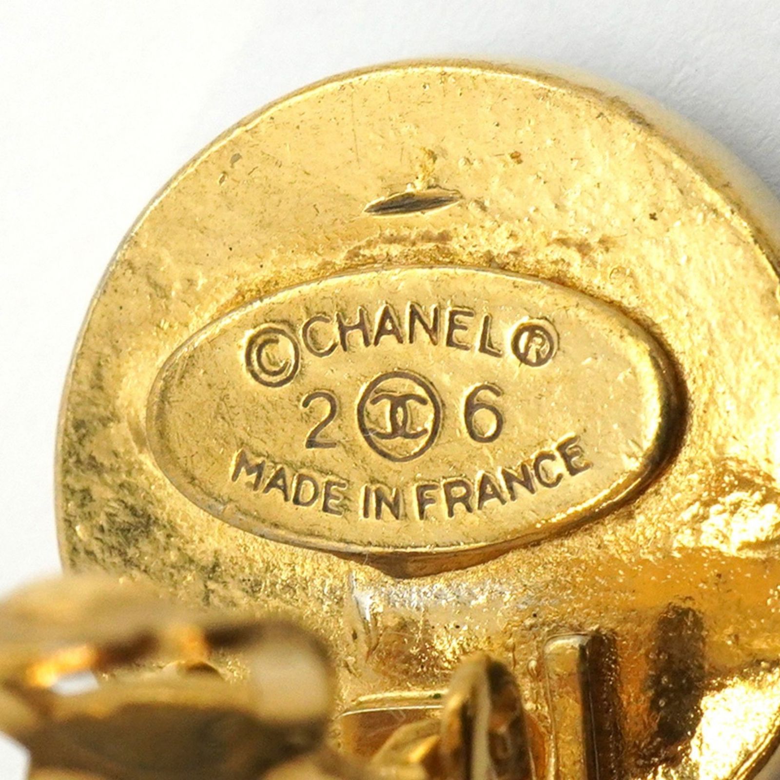 CHANEL GP シャネル サークル イヤリング 1496 CHANEL シャネル ヴィンテージ サークル GP イヤリング 管理番号