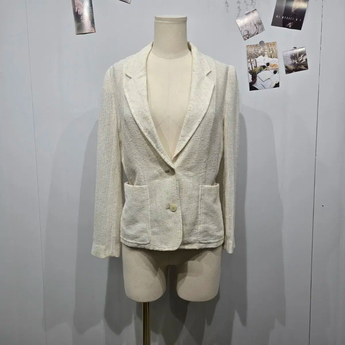 MAX MARA マックスマーラ リネン ブレンド ジャケット ブレザー マイ スーツ