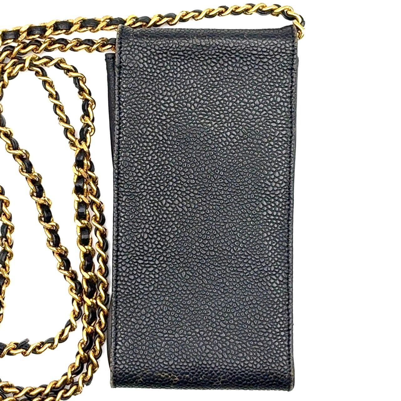 【ミニマルで上品なシルエット♡】CHANEL ジュエリーケース 大人気♡【CHANEL】3つ折り ミニ財布 ソーブラック ギフト