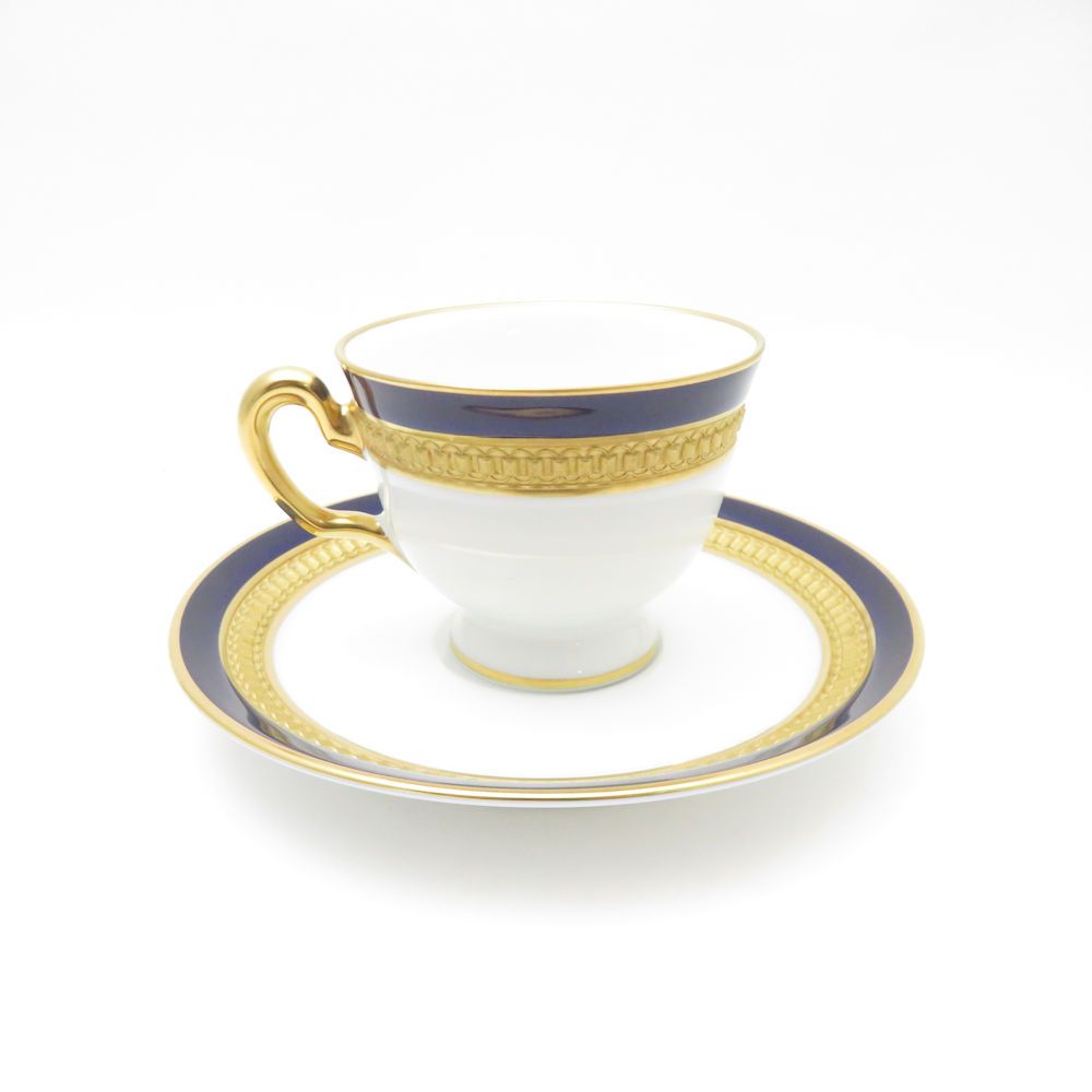 瑠璃エンボス デミタスカップ＆ソーサー