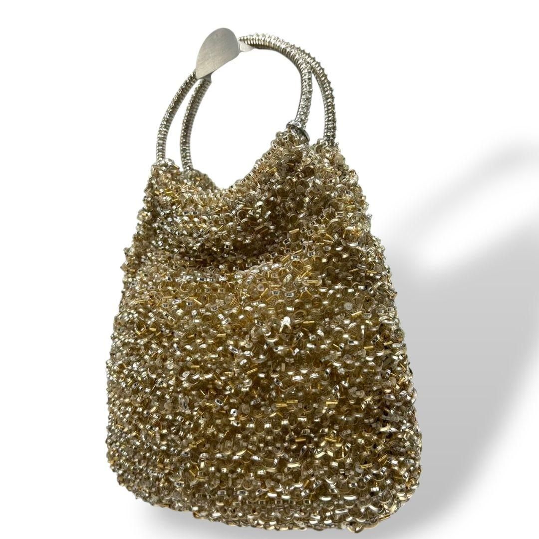 アンテプリマフラワービジュー ワイヤーバッグ 花 ブラック