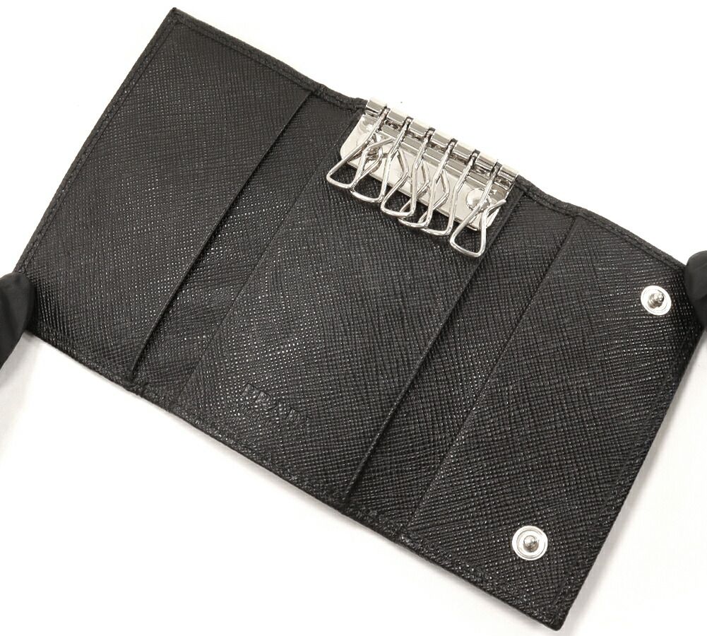 新品✨プラダ キーケース ナイロン 三角ロゴ 三角プレート ブラック 黒 楽天市場】PRADA プラダ 三角ロゴプレートフック＆キーリング付き