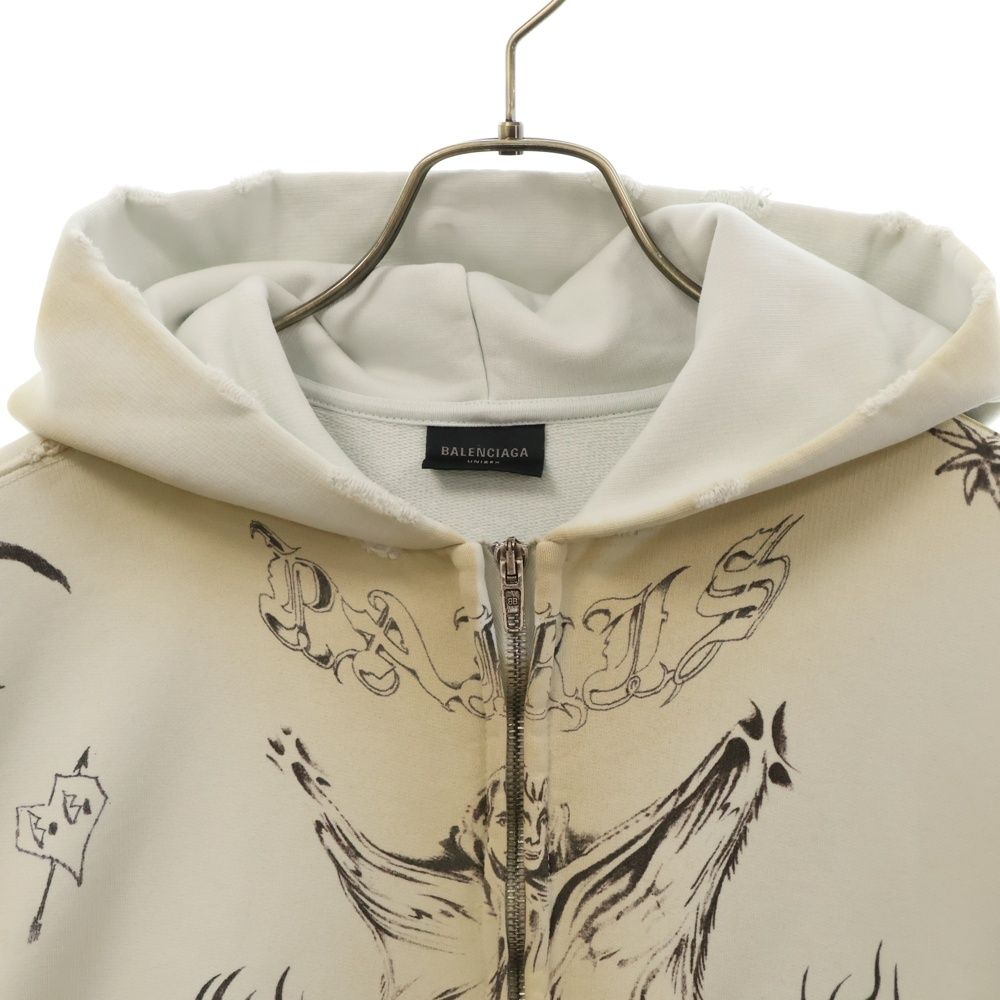 BALENCIAGA (バレンシアガ) 24SS Graffiti Zip Up Hoodie BALENCIAGA (バレンシアガ) 24SS Graffiti Zip Up Hoodie