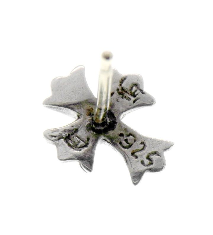 クロムハーツ CHROME HEARTS No2 CH CRS FAT CH クロス ファット スタッド シルバー ピアス 44306 WWW_SHINETEETH_COM