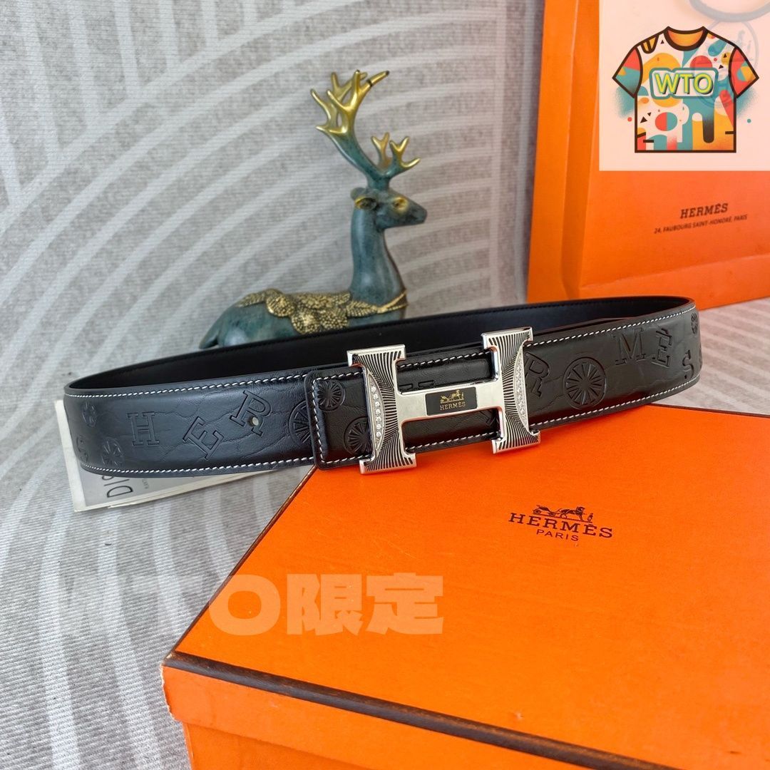 HERMES エルメス ロゴ柄 ベルト02 - メルカリ