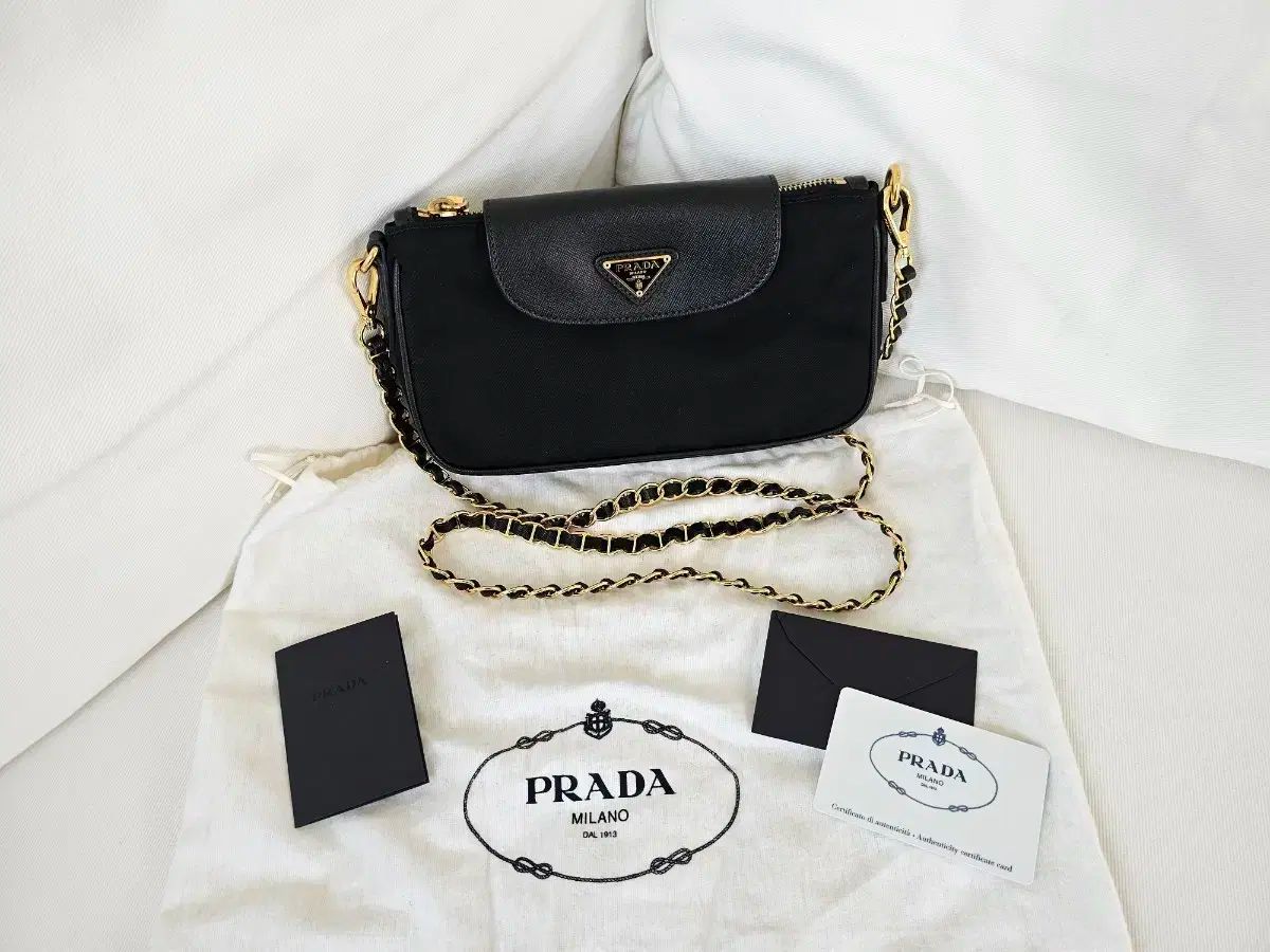 PRADA プラダ ポコノ チェーン クロスバッグ