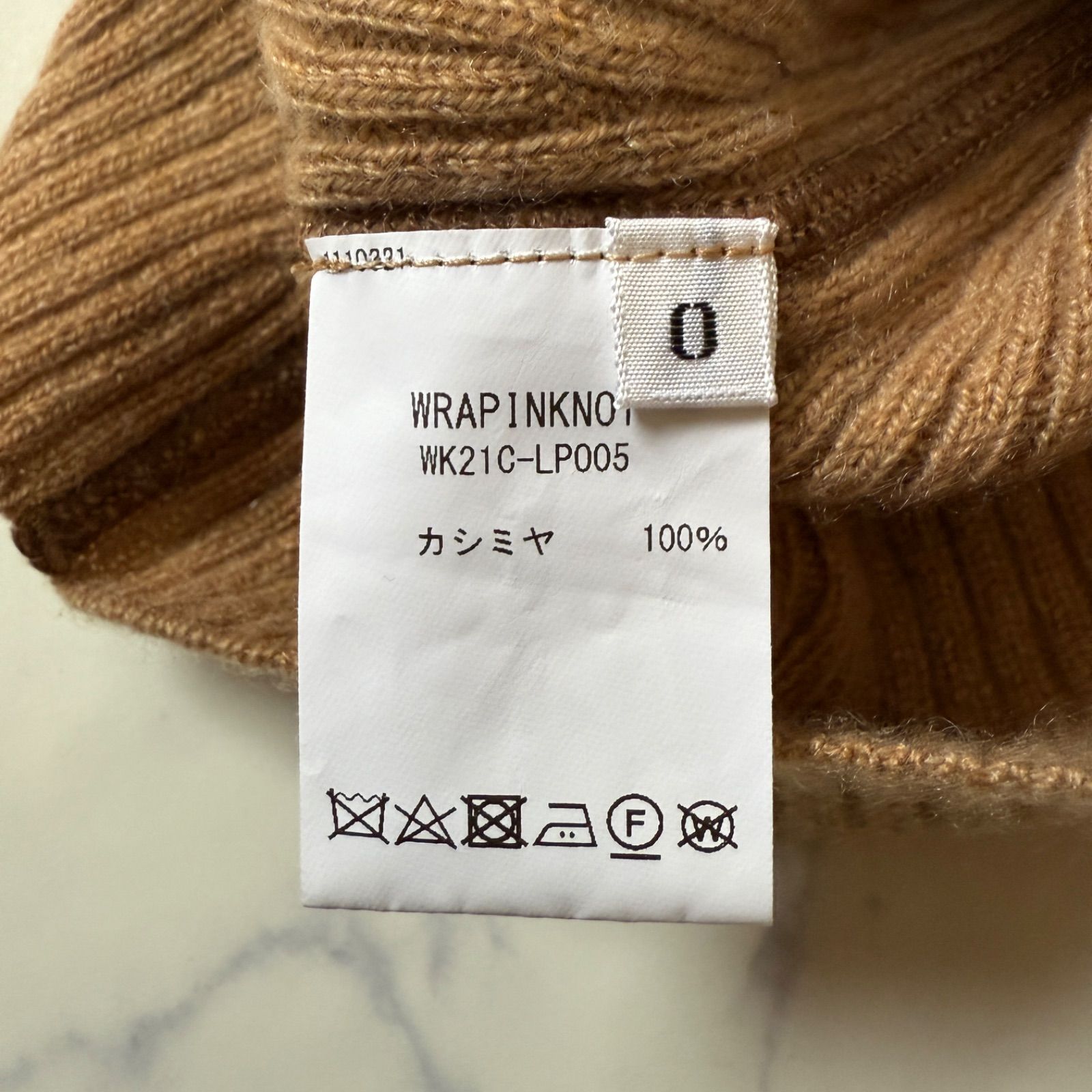 WRAPINKNOT】ラッピンノット カシミヤ100% ニット タンクトップ 伸縮性