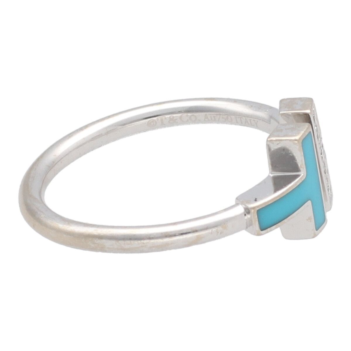 中古】 Tiffany ＆ Co. ティファニー ダイヤモンド ＆ ターコイズ 