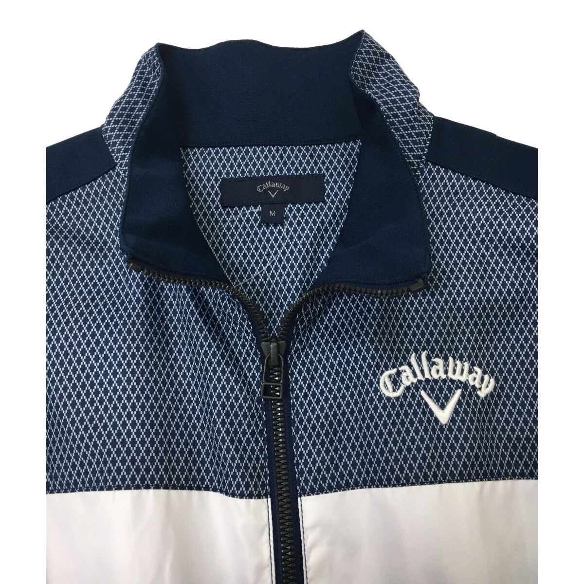 中古 メンズ キャロウェイ Callaway ブルゾン M 紺 ネイビー ダブル