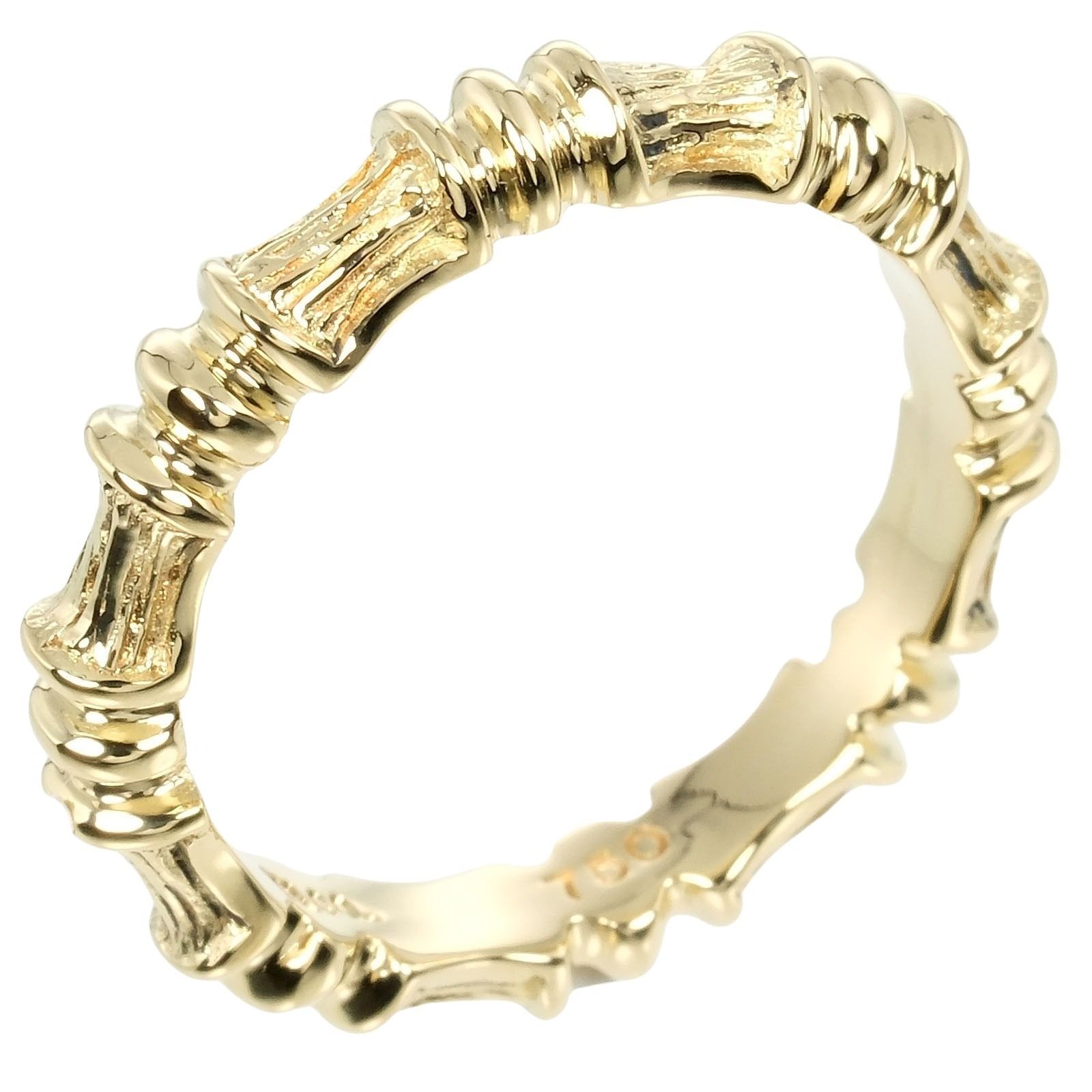 廃番18K Tiffany & Co.バンブーリングイエローゴールド 約10号 TIFFANY&Co.】ティファニー バンブー K18イエローゴールド 10号