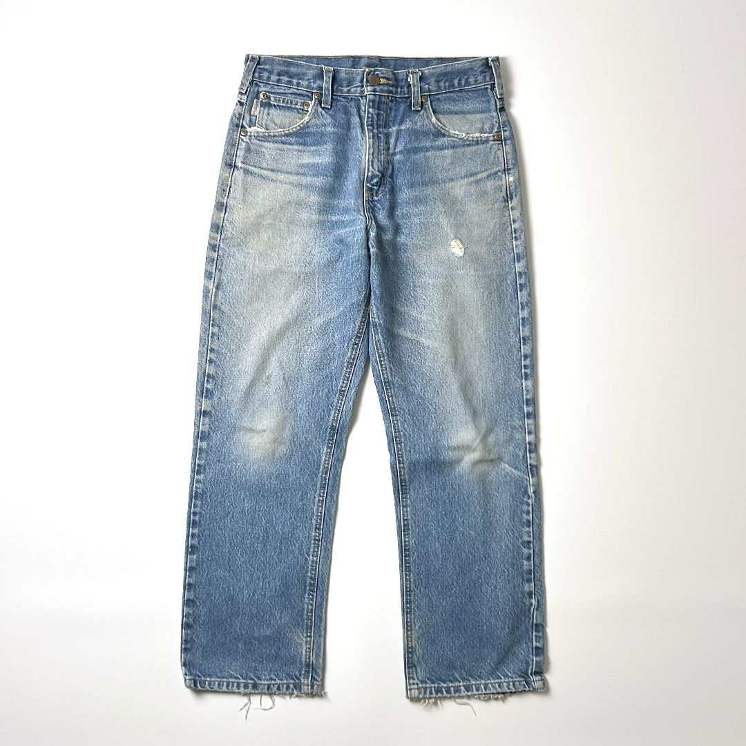 Carhartt デニムパンツ W31 L28 鬼ヒゲ 色落ち 革タグ付き カーハート